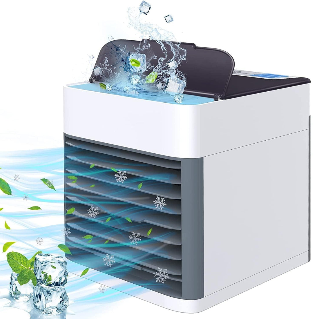 Tazweeq Portable Air Conditioner, Mobile Air Cooler, USB Personal Air Conditioner, Quiet, Lightweight Mini Air Cooler Fan for Bedroom Office Living Room& More (G2)