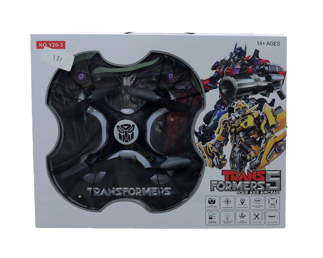 Minsa Remote Control Drone Toy with Controller Rechargeable Flying Aircraft for Kids Code 203 -Multicolor