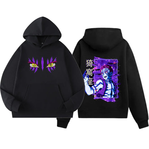 Anime Cotton Hoodie, Black with Amazing Print Design, Pullover Sweatshirt unisex 30