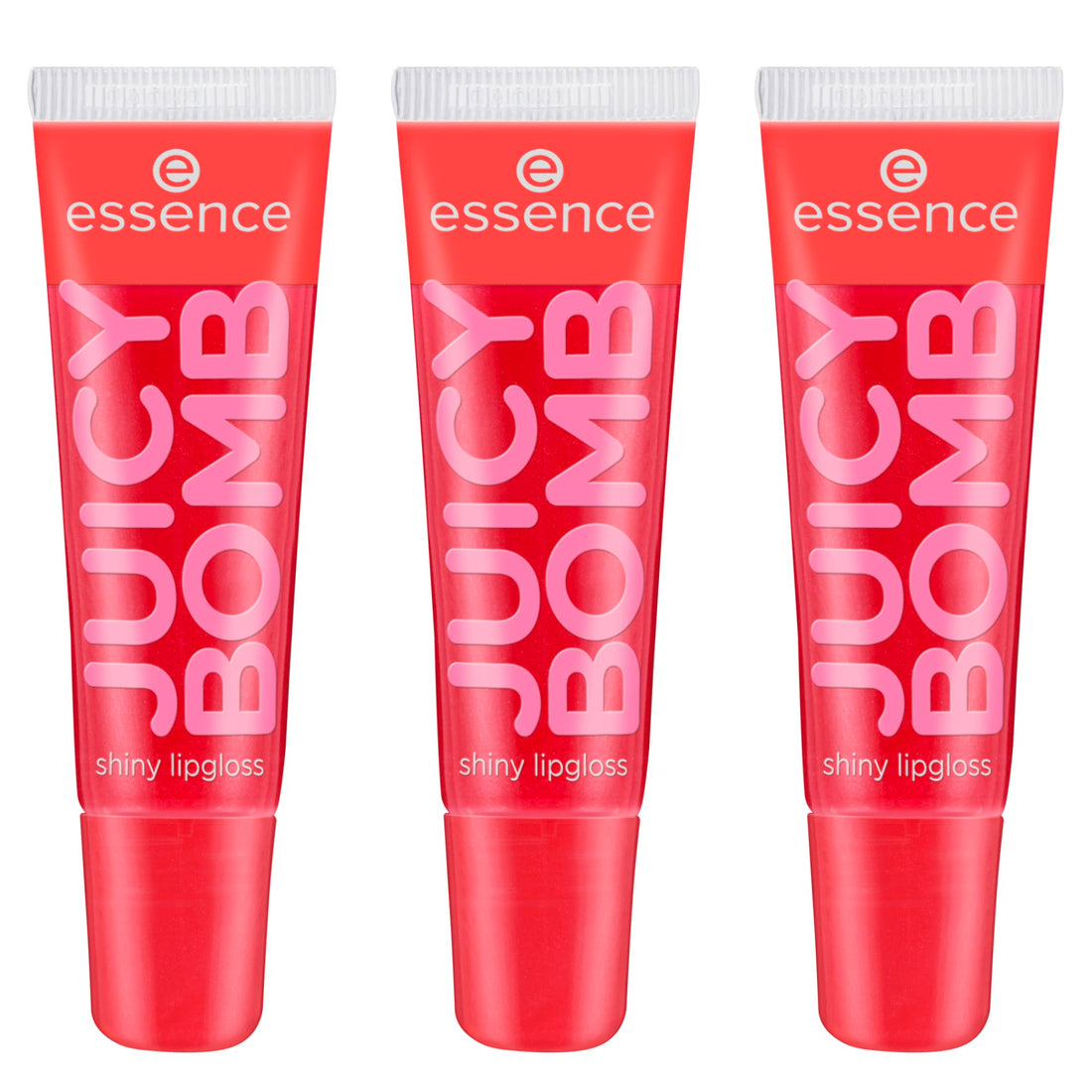 essence Juicy Bomb Shiny Lip Gloss No. 107, Green, Glossy, Radiant Fresh, Shimmering, Vegan, No Preservatives, No Parabens, No Microplastic Particles, Pack of 10 ml