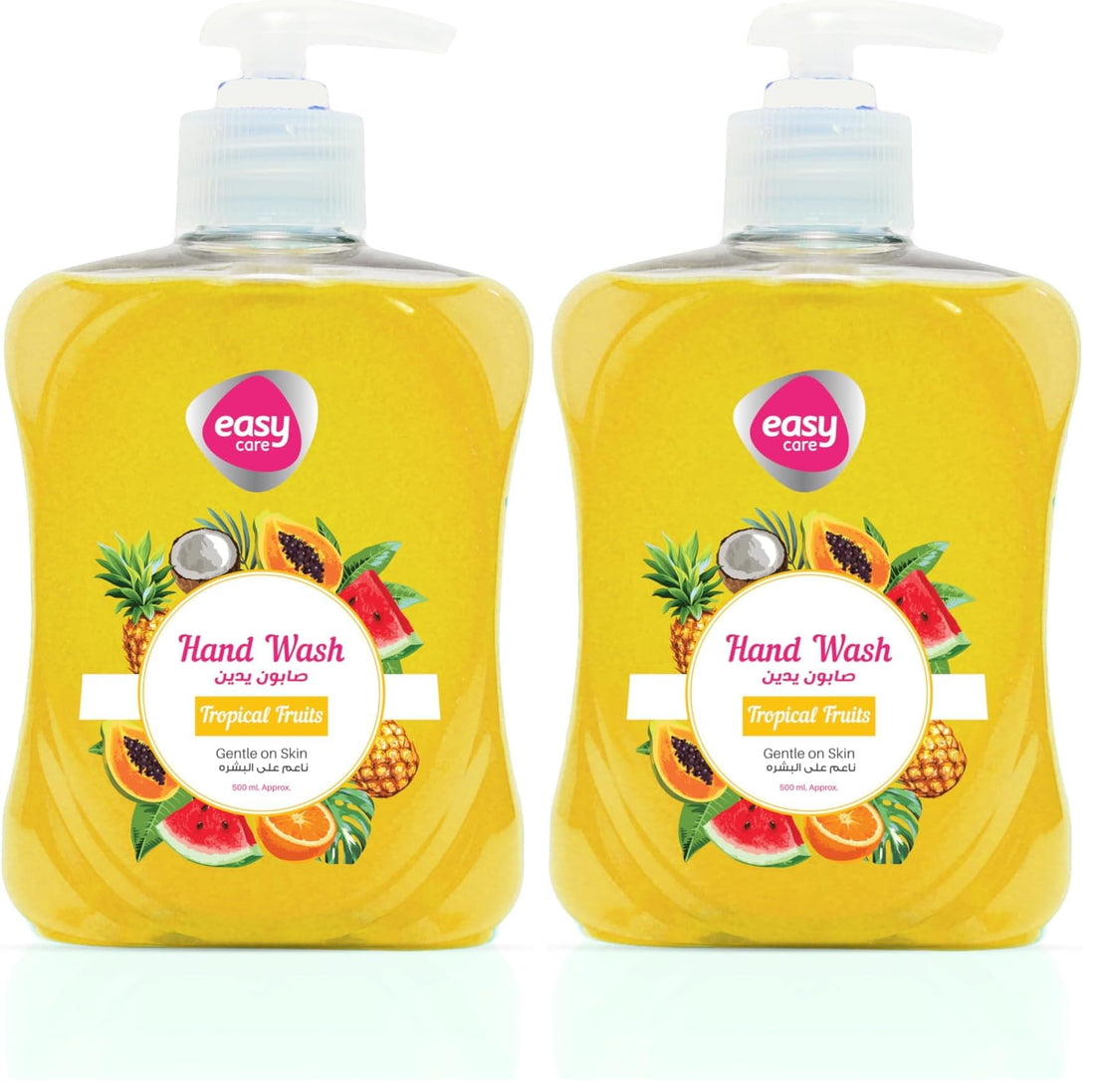 Easy Care Hand Soap, Tropical Fruit Scent, 500ml (Pack of 2)