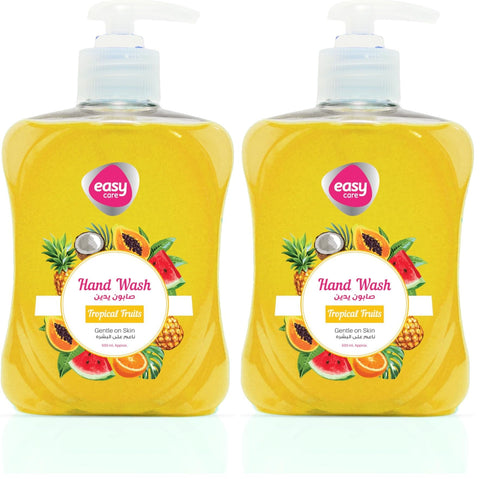 Easy Care Hand Soap, Tropical Fruit Scent, 500ml (Pack of 2)