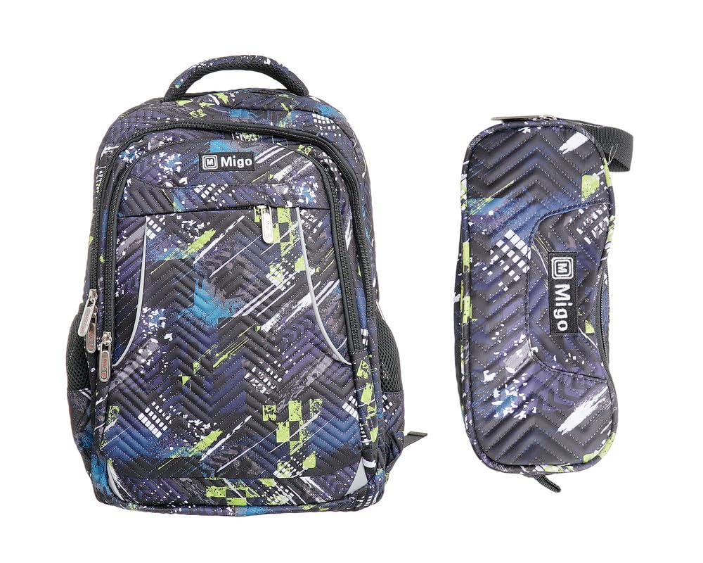 Migo Set Laptop School Backpack 18"+ Pencil Case