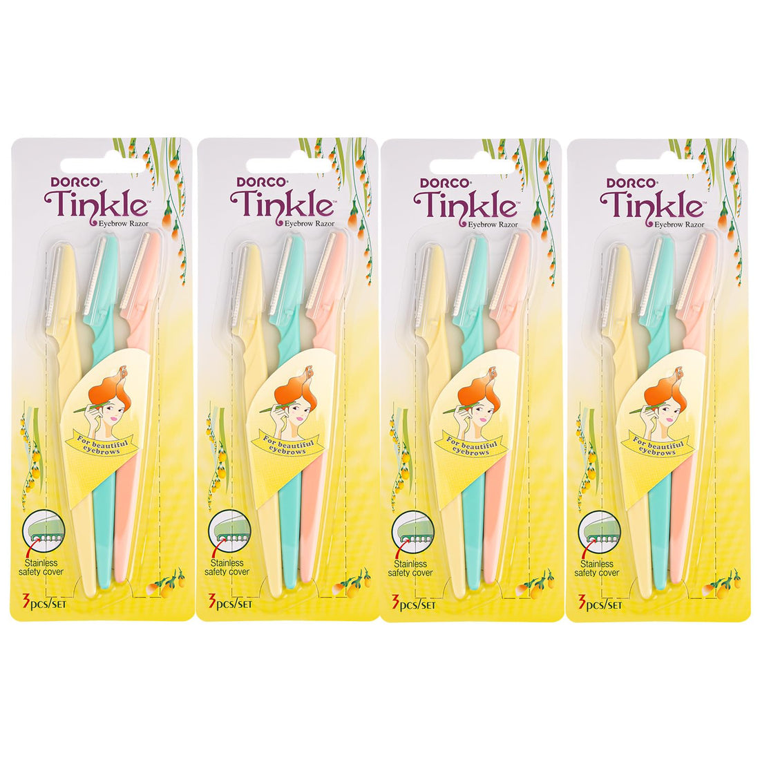 TINKLE Eyebrow Razor - 12 Pieces, basic, (Pack of 1)