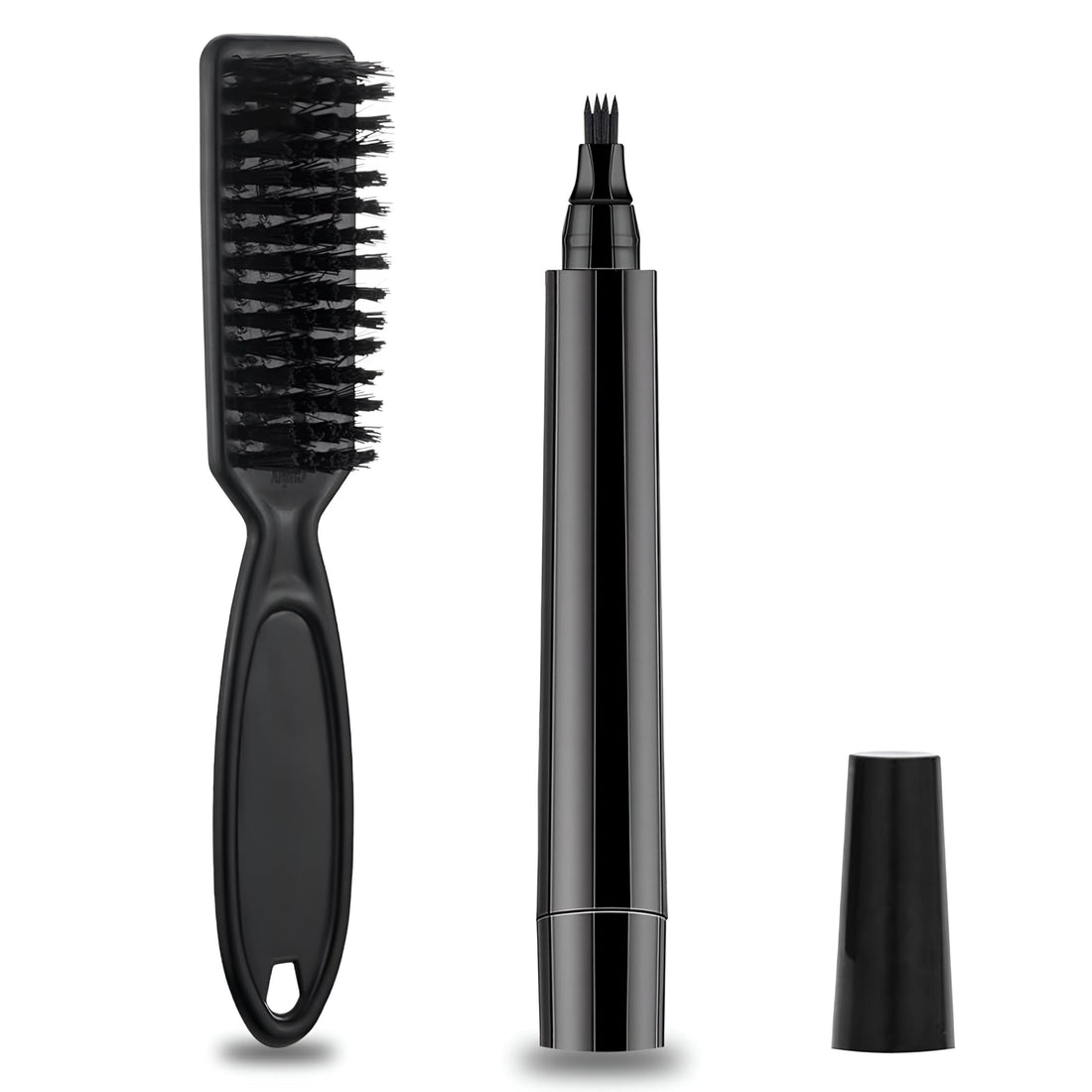 Beard Filler Pen - Get a Flawless Look with Beard Filler Pen and Soft Brush Set, Perfect for Men Looking for a Natural Beard and Eyebrow Finish.