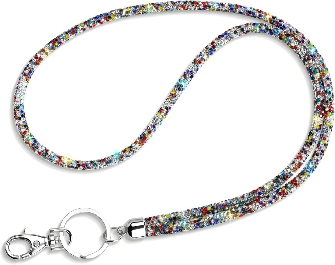 Nopatia Crystal Beads Mobile Phone Charm (Free Size) Luxury Anti-Lost Short Wrist Chain for Phone Earphone Keys - Shiny Stones Design