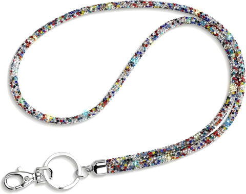 Nopatia Crystal Beads Mobile Phone Charm (Free Size) Luxury Anti-Lost Short Wrist Chain for Phone Earphone Keys - Shiny Stones Design
