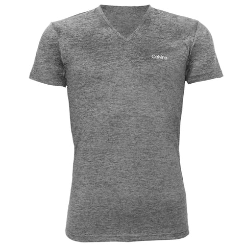 Calvino Mens V Neck Half Sleeves Undershirt Dry Fit Base Layer Top (pack of 1)