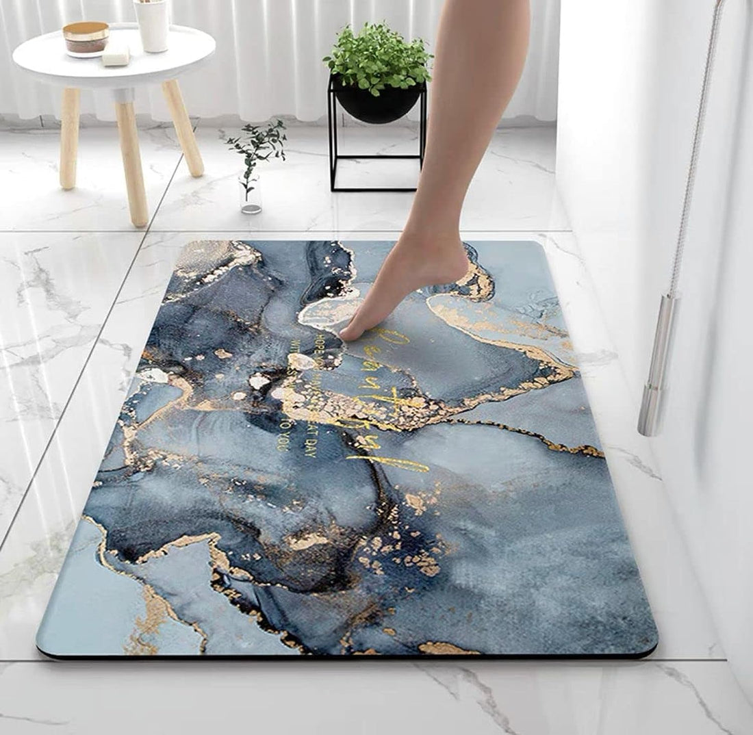 Leather Mat Home Entrance Area Rug, 60x40cm