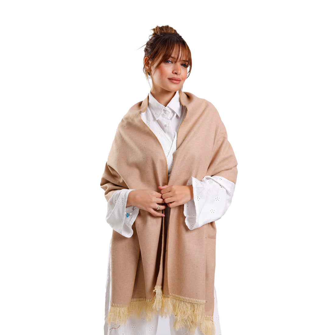Unisex Solid Wool Shawl Warm Gogh Material Winter