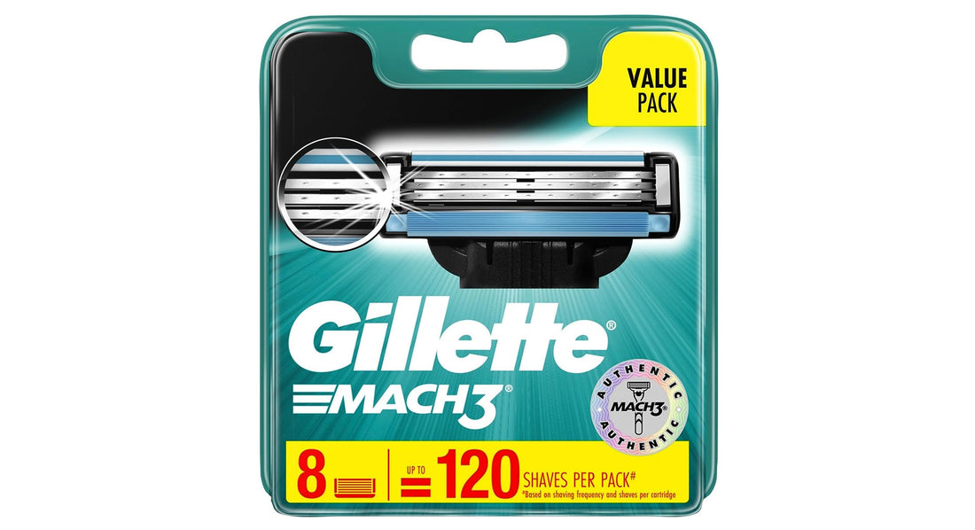 Gillette Mach3 Razor Refill Blades, Packaging May Vary – Pack of 8