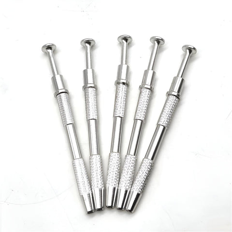 Precision Grabber - Stainless Steel Four-Prong Retracting Claw Tool for Securely Holding Small Jewelry, Stones, Beads, and Delicate Electronic Components with Firm Non-Slip Grip (Silver) (5PCS)