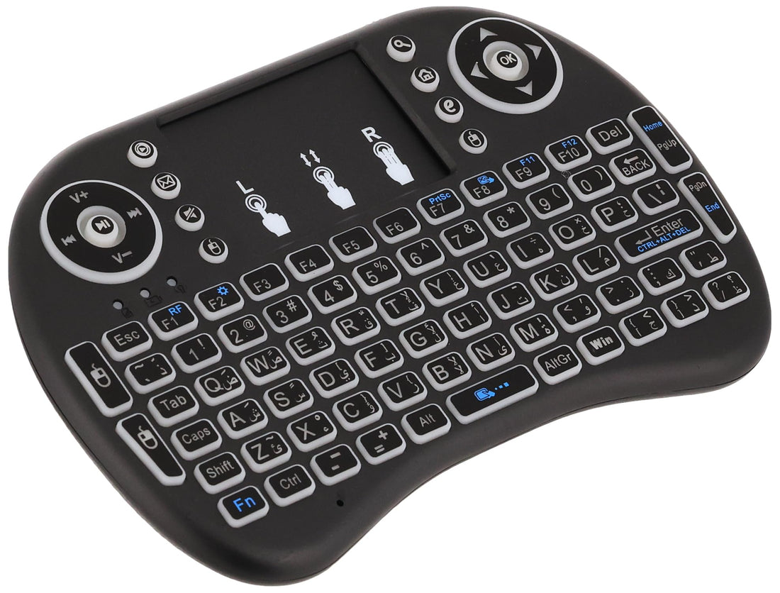 Arabic Layout Mini I8 2.4G Wireless 92 Keys Keyboard with Touchpad for Google TV Box - PS3 - PC