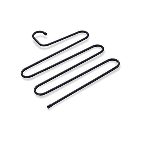Generic Multi Color Metal Spiral Pants Hanger Holds 5 Pants