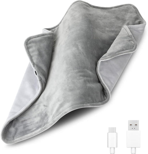 Portable 5V USB Heating Pad, Soft Heating Pad for Back Neck Menstrual Pain Relief, Constant Temperature 55°, 30x60cm, Machine Washable, Safe and Comfortable for Hands, Shoulders, Legs