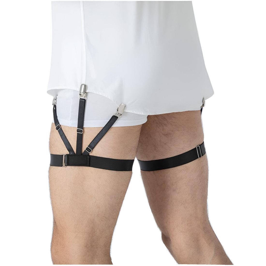 Keep your shirt tucked and looking neat all day long with our adjustable and comfortable shirt stays designed for men perfect for keeping a stylish look in any look, M