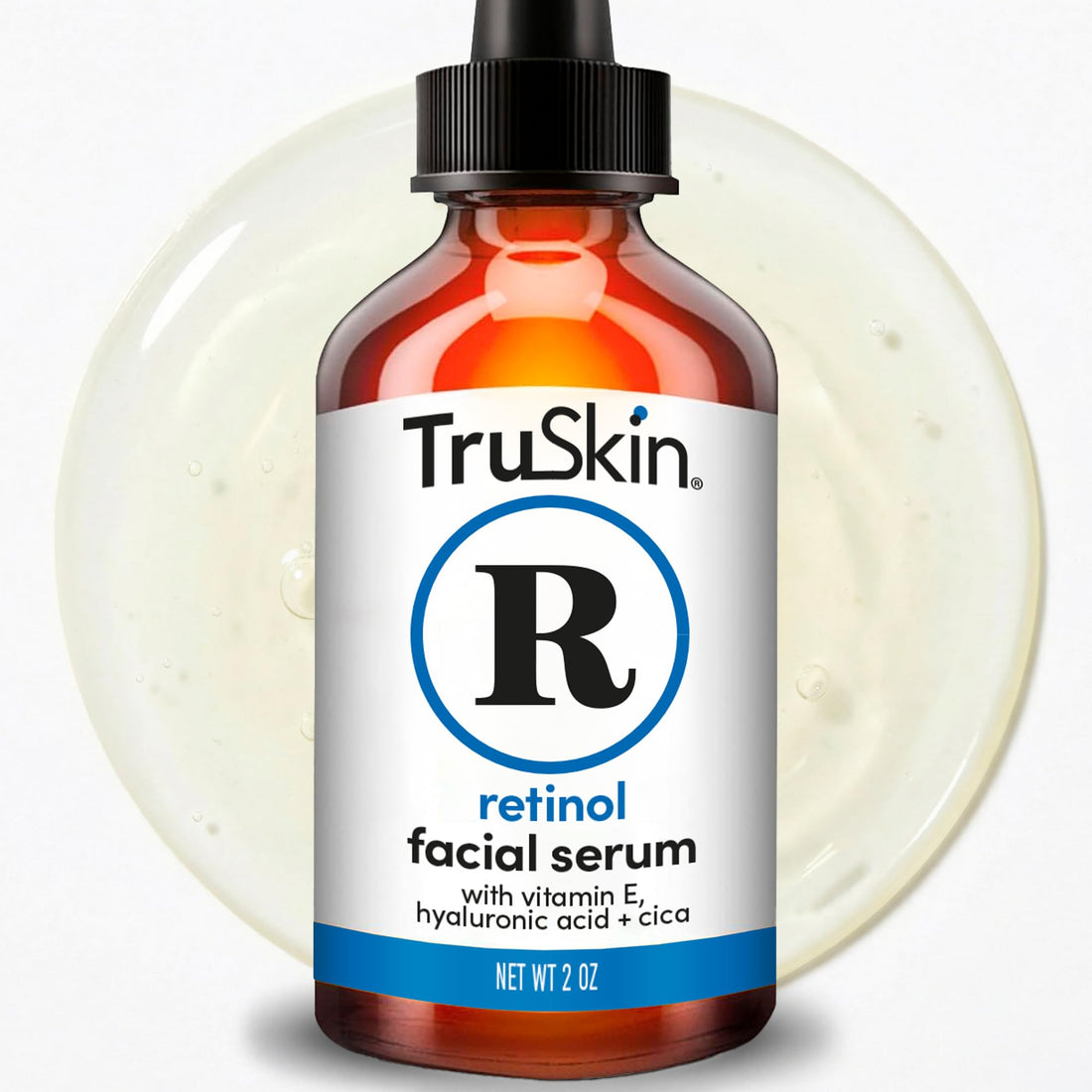 TruSkin Retinol Serum for Face – Gentle Anti-Aging Serum with Retinol, Hyaluronic Acid, and Vitamin E for a More Youthful Feel – Skin Care Made to Improve Look of Fine Lines, Wrinkles, 2 fl oz