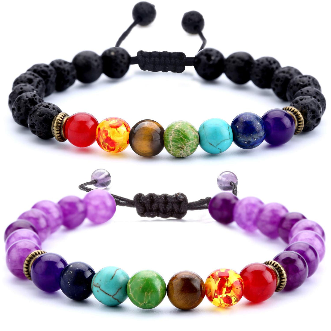 Men's, Women's Aromatherapy Bracelet (7 Chakras, 8mm)