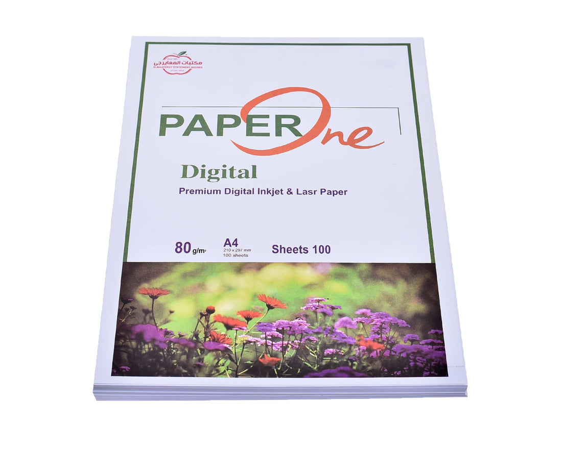 Elmaayergy Premium White Digital Inkjet And Lasr Paper A4, 100 Sheet, 80 Gram Durable Tool That Withstand Daily Use With Eco-Friendly Material