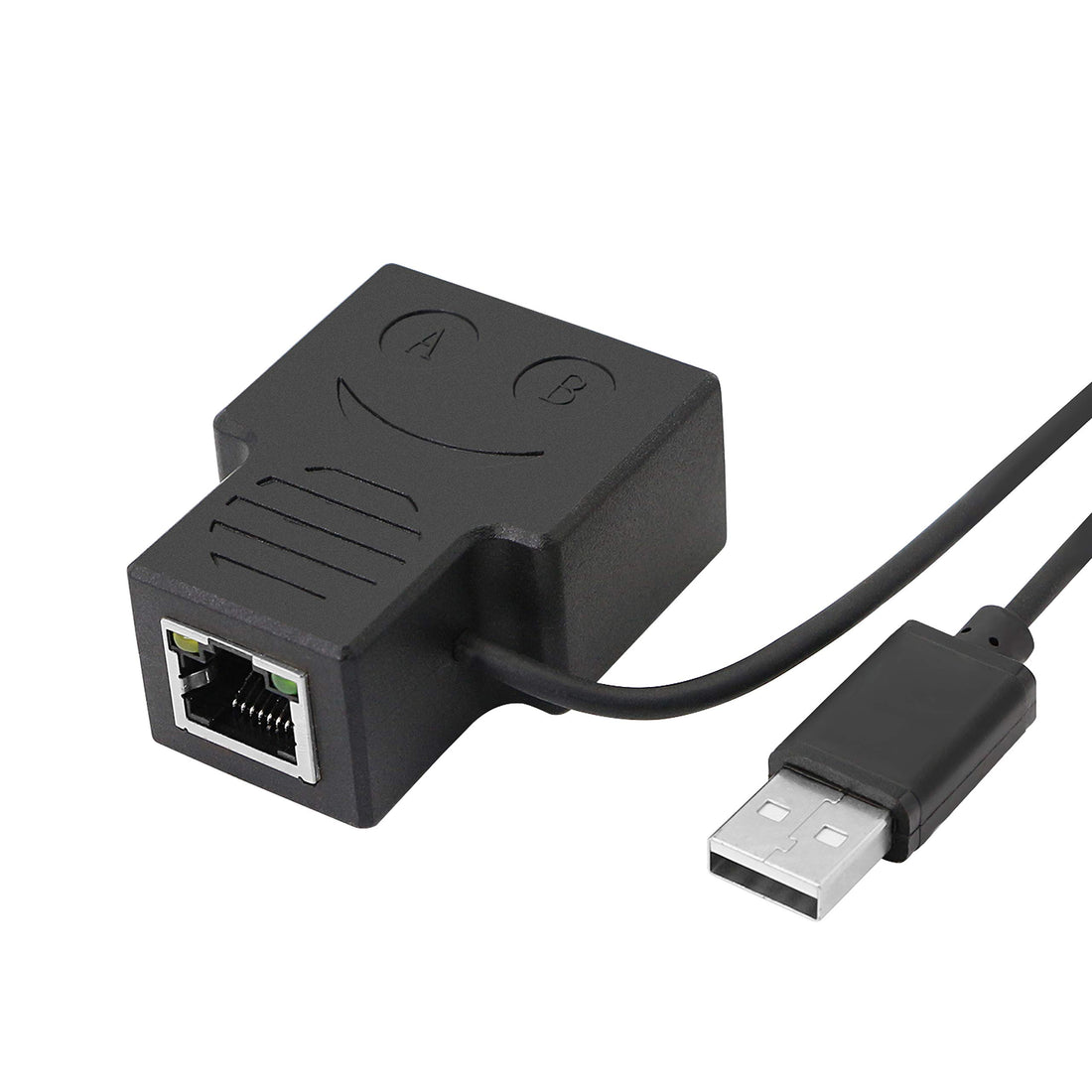 RJ45 Ethernet Splitter,GELRHONR RJ45 1 to 2 Connectors, 8P8C Adapter,Compatible Cat5, Cat5e, Cat6 Network Adapter, Support Two Computers both Online (1 Female to 2 Female)
