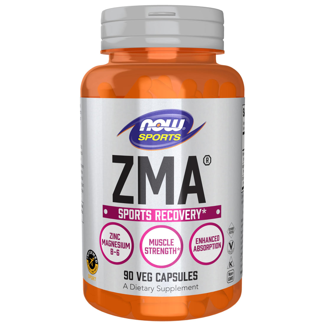 Now Sports ZMA Sports Recovery 90 Caps - Dietary Supplement