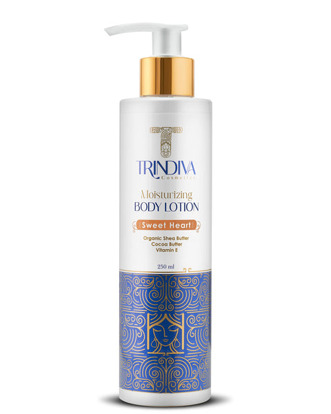 TRINDIVA | Sweetheart Body Lotion | 250ml | Hydrating Body Lotion | With Shea Butter, Organic Cocoa Butter, and Vitamin E