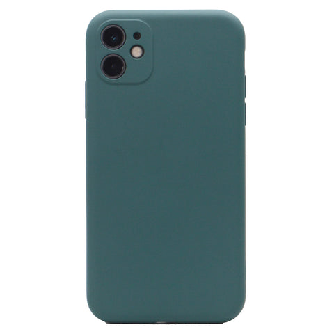 Premium Apple Silicone iPhone Cases - Luxury Phone Case - Classy Cover Iphone - Elevate Your iPhone with Comfortable Timeless Elegance and Protection (iPhone 11, Dark Green)