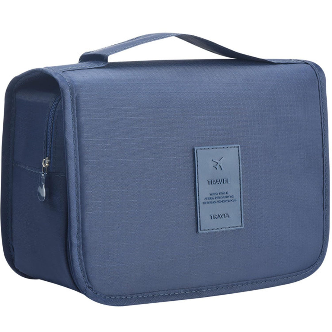 Veyarien Travel Toiletry Bag, Hanging Toiletries Wash Bag Makeup Cosmetic Organizer Bags for Women Girls Kids Waterproof Foldable (Navy Blue)