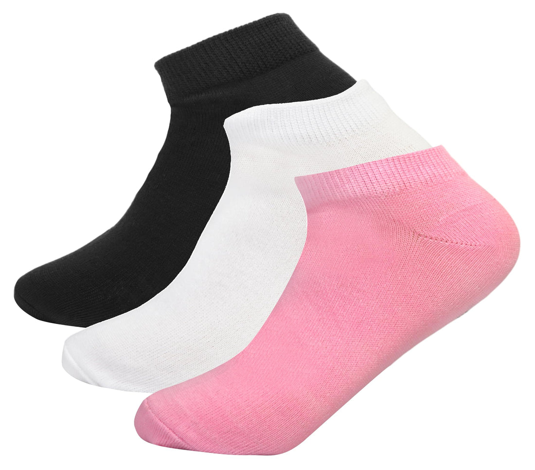 White Flower Girls Set Of 3 Pieces Ankle Socks Socks