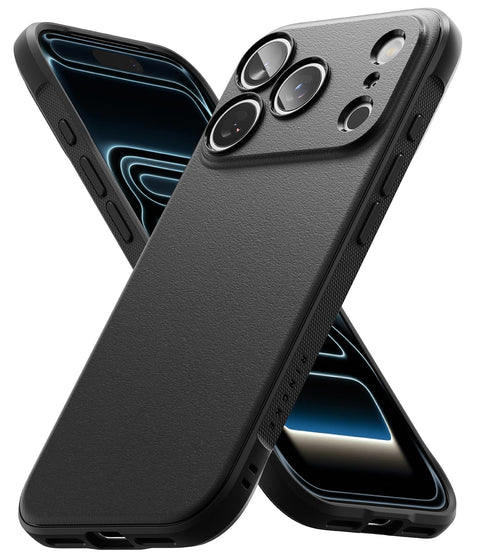 Ringke Onyx Compatible with iPhone 17 Pro Max Cover, Excellent Grip, Anti-Slip, Shockproof, Perfect Stocking Robust Case – Black