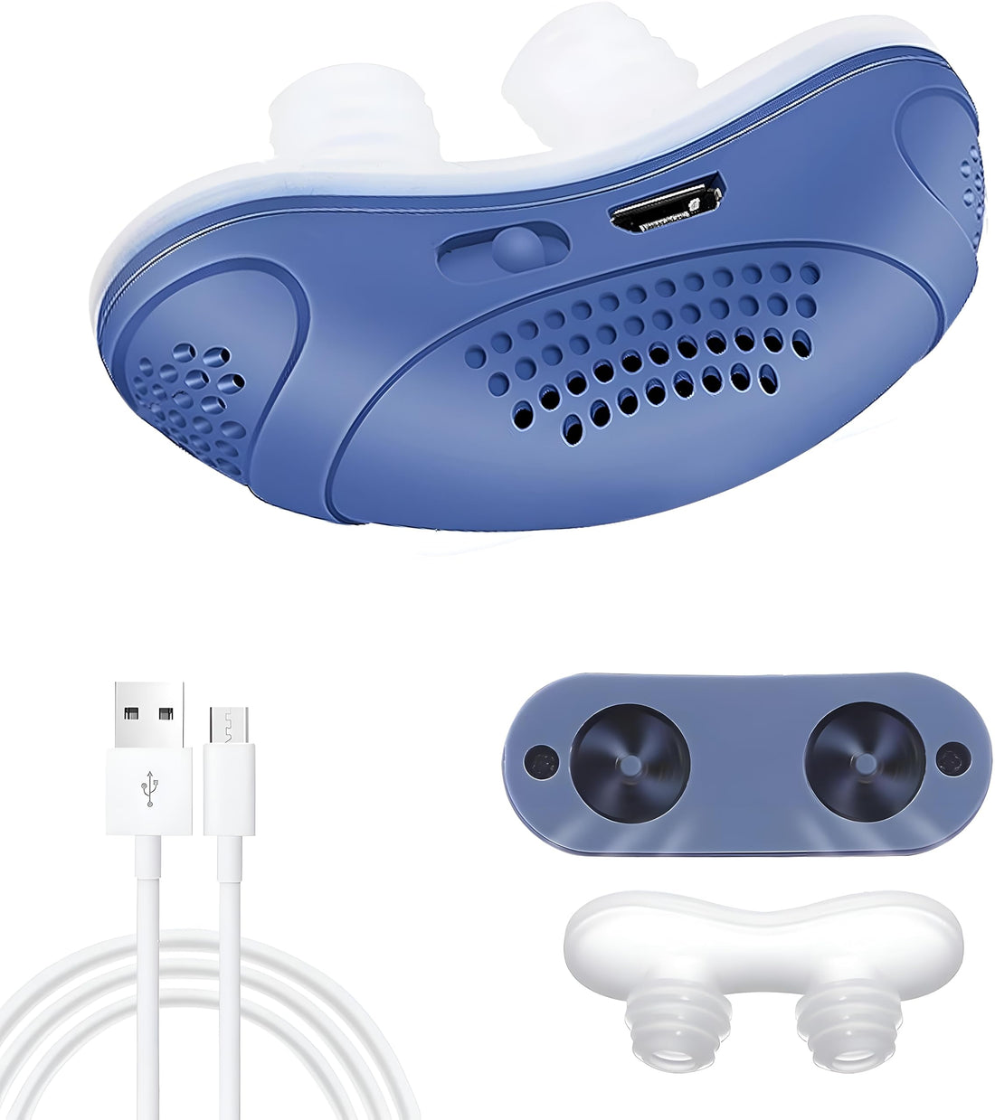Sleep Guard - Rechargeable Electric Anti Snore Tool Featuring Adjustable Intensity Settings To Suit Individual Needs It Effectively Reduces Snoring Volume And Frequency Allowing For Better Oxygen Inta