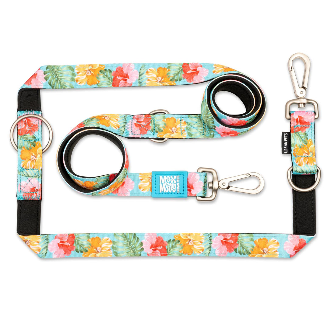 Max & Molly Urban Pets Multi-Function Leash - Design Exotique/L SIZE