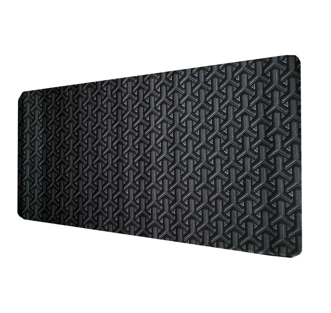 Japanese Black Pattern Gaming Mouse Pad (80× 30cm) for Keyboard and Mouse Desk Mat – Anti Slip Rubber Base – Stitched Edges – Waterproof – Speed Edition