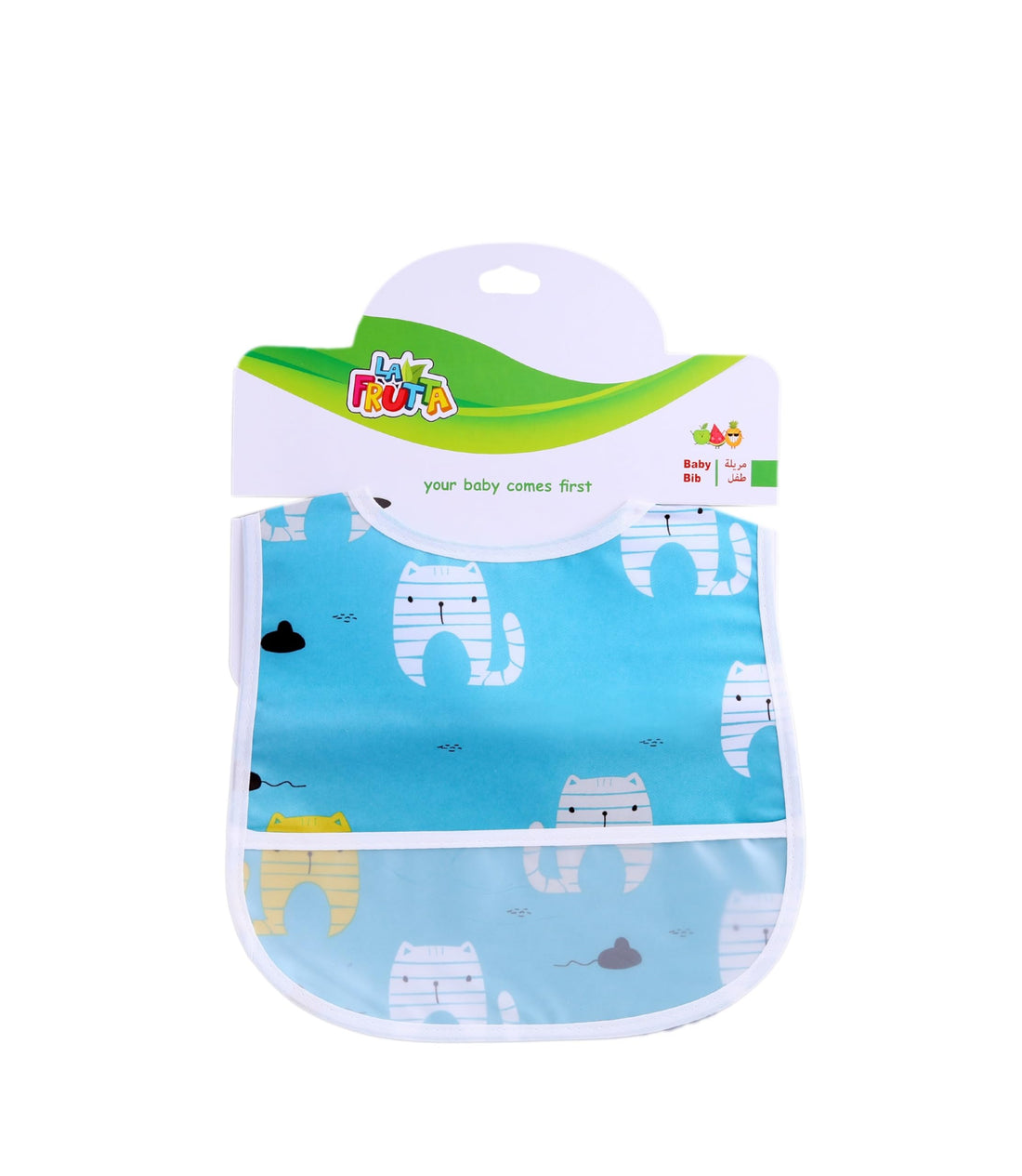 La Frutta 22676 Nylon Baby Bib with Pocket - Multi Color
