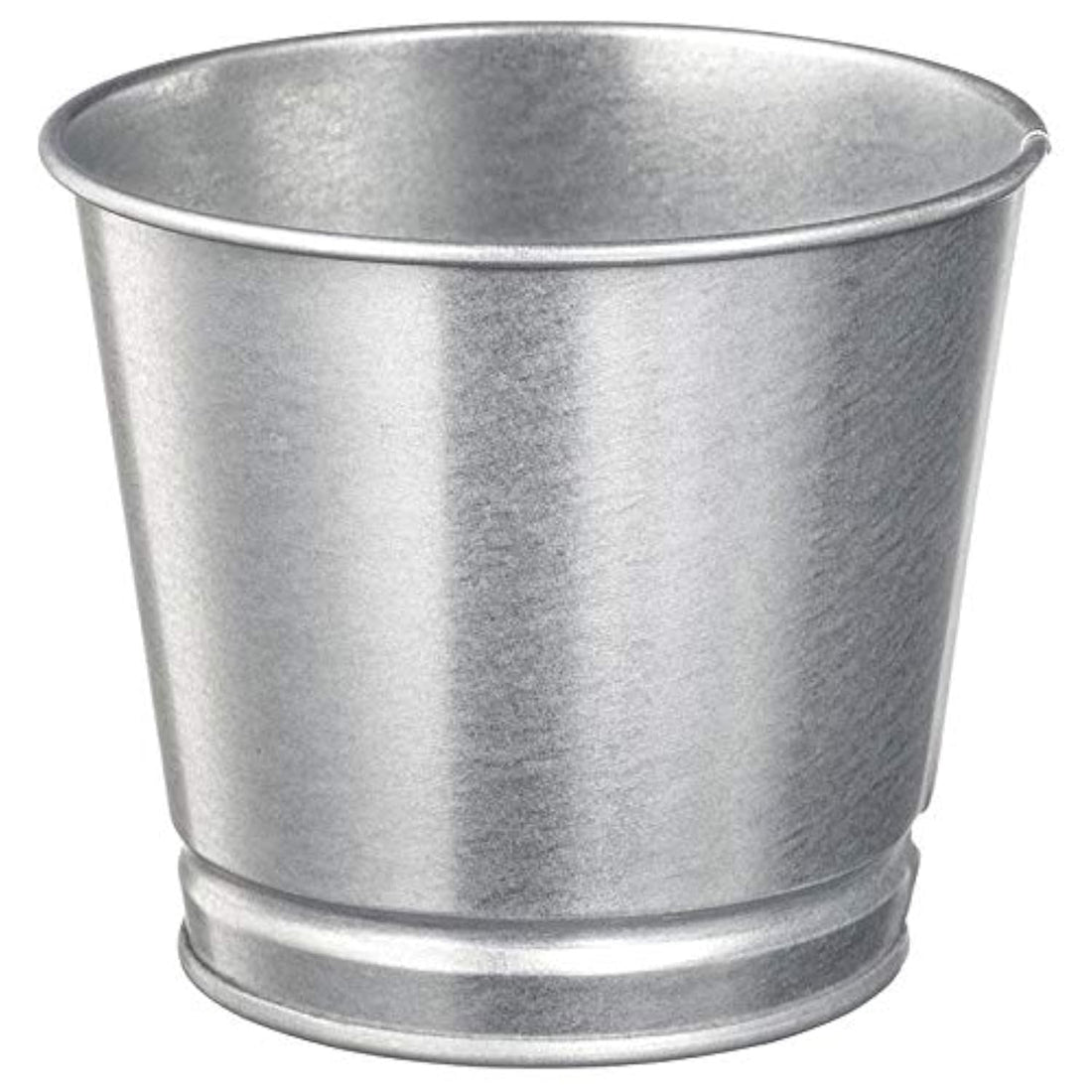 Pot / vase / bucket of galvanized steel steel of , height 10 cm
