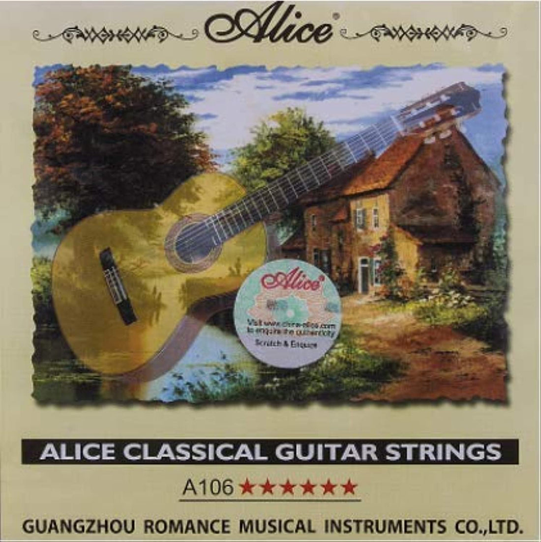 Alice Classical Guitar Strings Set, 6-string - A106