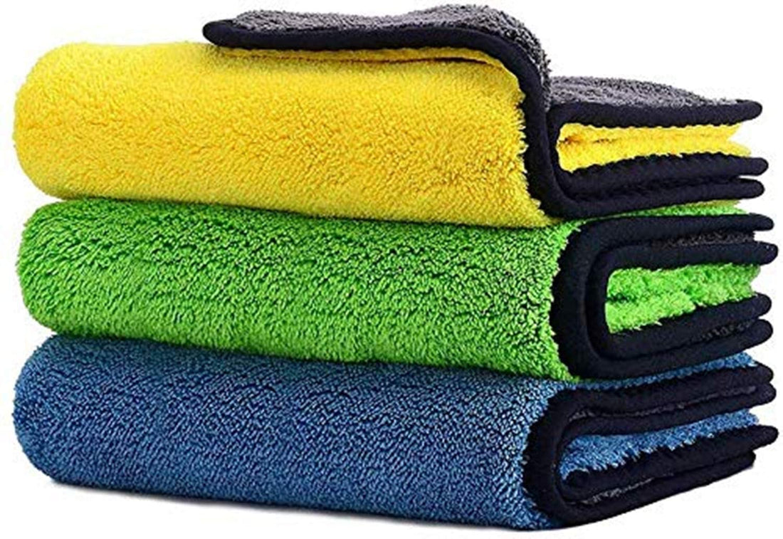 Car Drying Towel,Showtop Free Microfiber Cleaning Cloth,Premium Professional Soft Microfiber Towel,Super Absorbent Detailing Towel For Car-Windows-Screen-Kitchen,40X30Cm 3Pack
