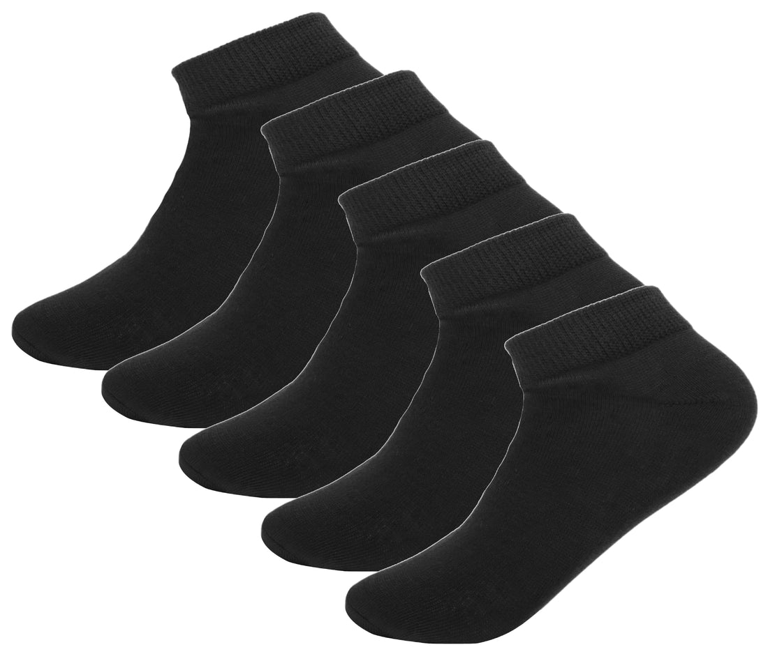 White Flower Unisex Set Of 5 Pieces Ankle Socks Socks (pack of 1)