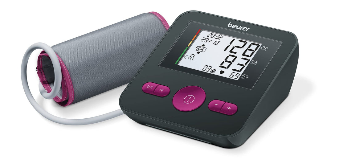 Beurer BM27 – Arm Blood Pressure Monitor, Digital Baumanometer with OMS Indicator, Detection of Arrhythmia, Memory 4 x 30 Measurements, Function to Indicate the Positionable Measurement