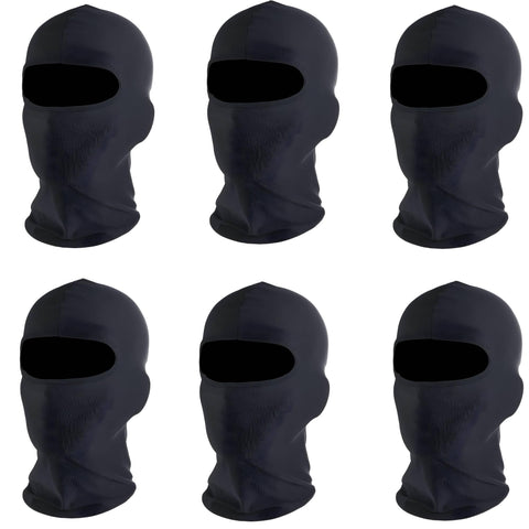 Generic 6 Pack Balaclava Face Mask - Windproof Dustproof Elastic Cloth Face Mask for Men Women - Perfect for Outdoor Sports Like Cycling, Skiing, Mountaineering, Face Protection - Versatile