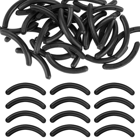 Bremorou Eyelash Curler Refill Pads, Pack of 36, Black, Silicone, Universal Fit