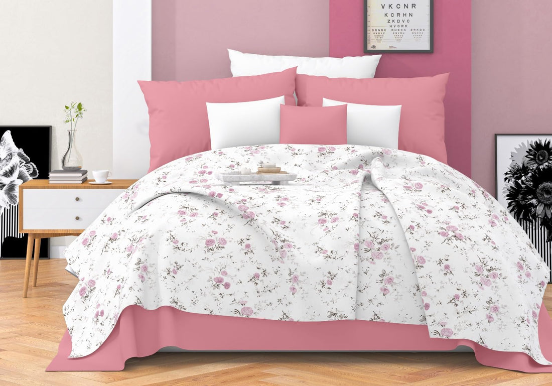QBED Bed Sheet Set Large 240 * 250 CM (Pink)