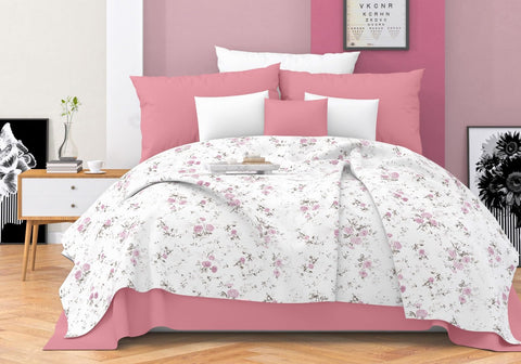 QBED Bed Sheet Set Large 240 * 250 CM (Pink)