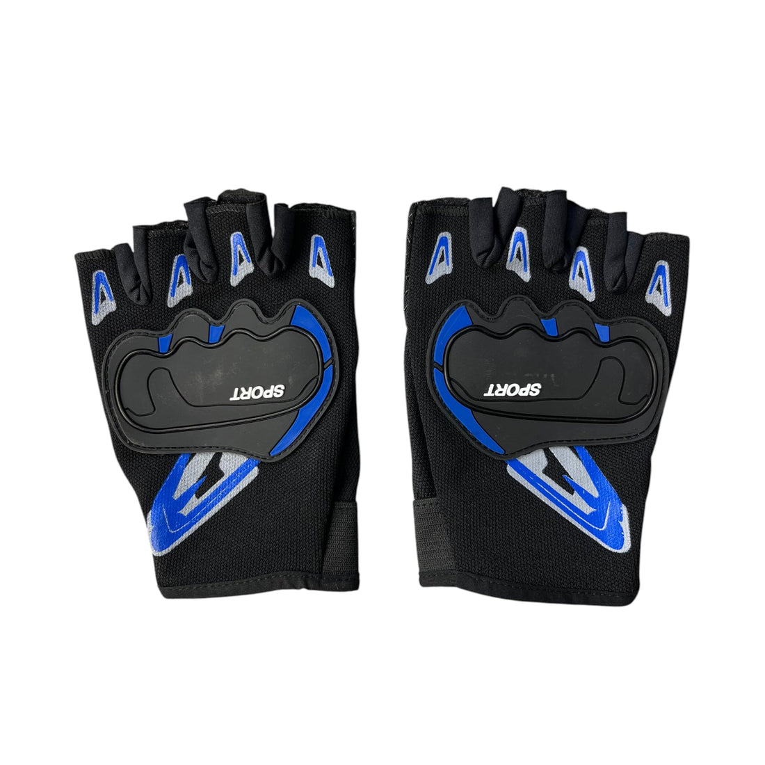 md stay fit Sports Fingerless Gloves with Protective Padding, Nylon Material, Multiple Colours Available