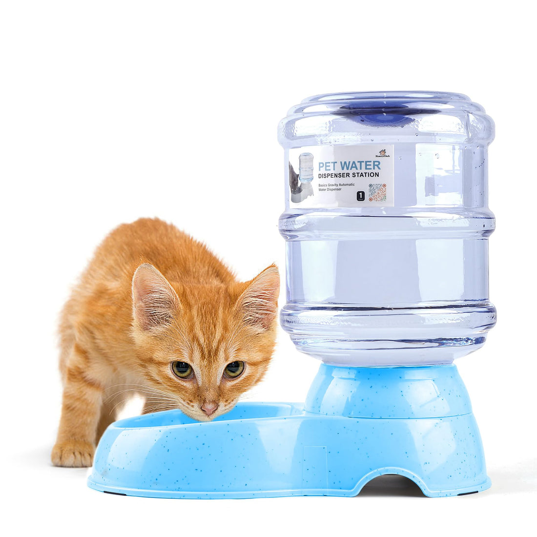 PetSafe Drinkwell Platinum Cat & Dog Water Dispenser - 1 Gallon Automatic Gravity Feeder for Large Pets