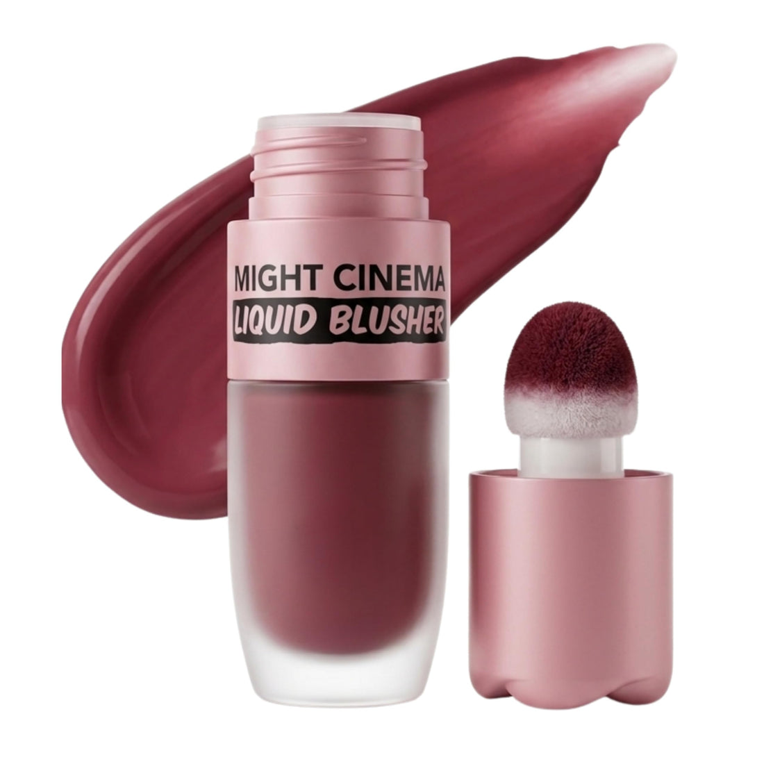 Liquid Blush, Color Liquids Blushes with Sponge Head, Matte Makeup Blusher Cream, Lasting, Lightweight, All-day Moisturizing and Smooth, Self-Contained Brush, Portable Makeup (106)