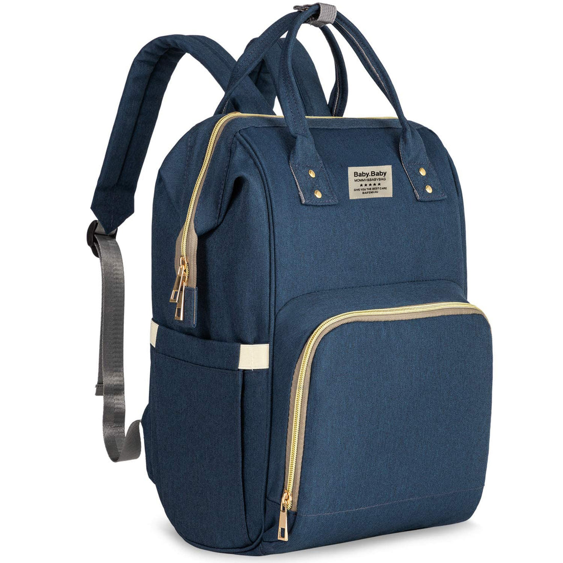 House of Quirk Baby Diaper Bag Maternity Backpack (Prussian Blue), Prussian Blue, L, Diaper Bag