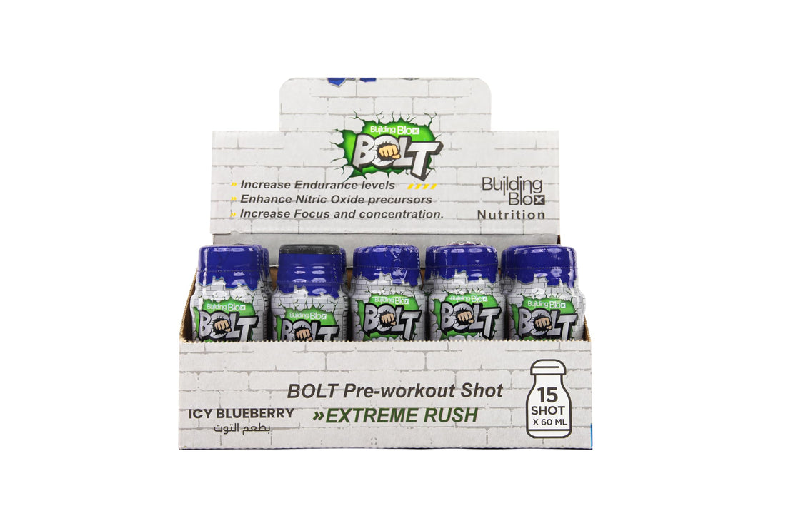 Shot | Liquid | Blueberry | 15 Servings | Energy Drink | Pre-workout | AMINO Acids