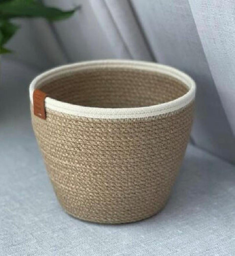 MacrameStore/boho decor - Plant pot Handmade made of thread - بوت زرع مصنوع يدويا من الخيوط