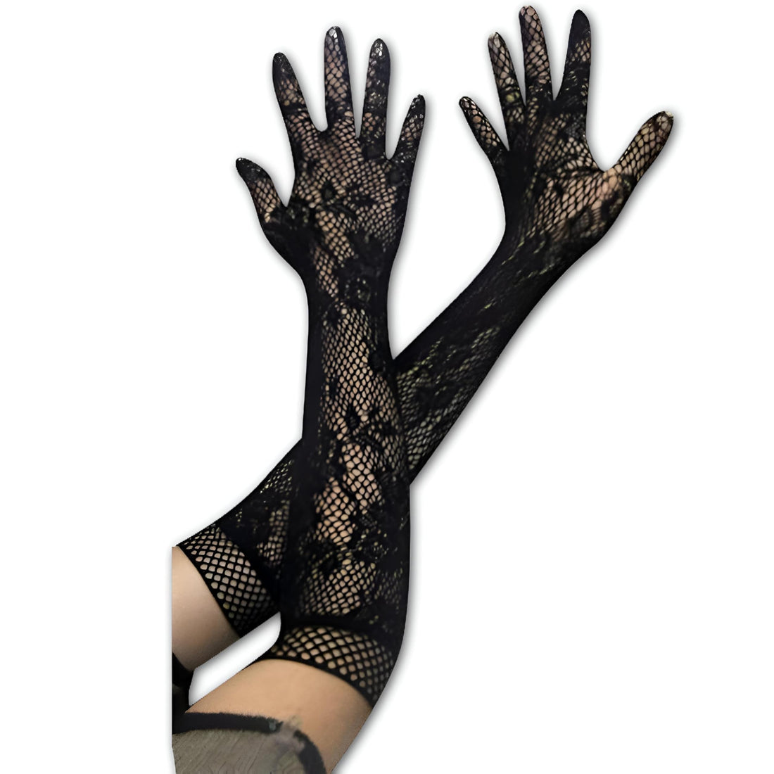 Short Lace Gloves - Chic and Classy Short Lace Gloves for Women, Perfect Addition to Any Formal Attire or Evening Dress.